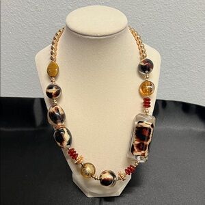 Natasha | Leopard Style Statement Necklace